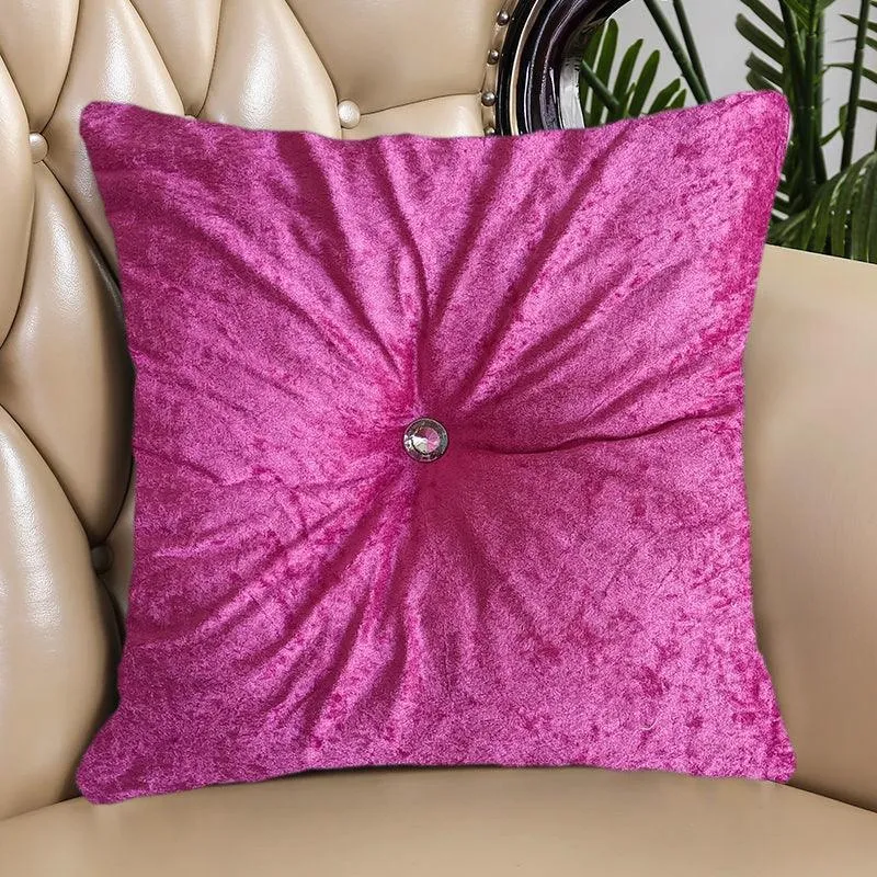 Almofada Com Diamante Quadrada Rubi 50*50cm