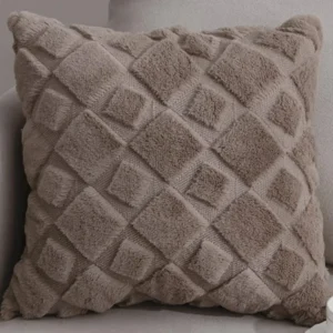 Almofada Pom Pom Castanho Claro 45*45cm