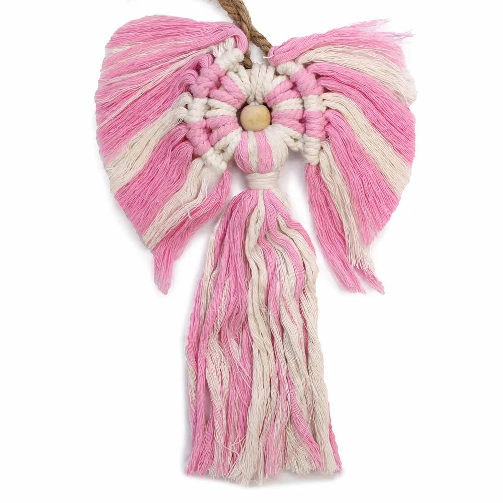 Anjo Guardião de Macramé Menina
