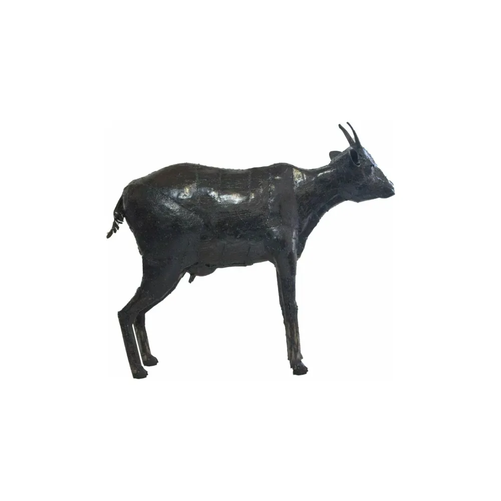Cabra em pé - Animal decorativo em metal reciclado Arrosoir & Persil