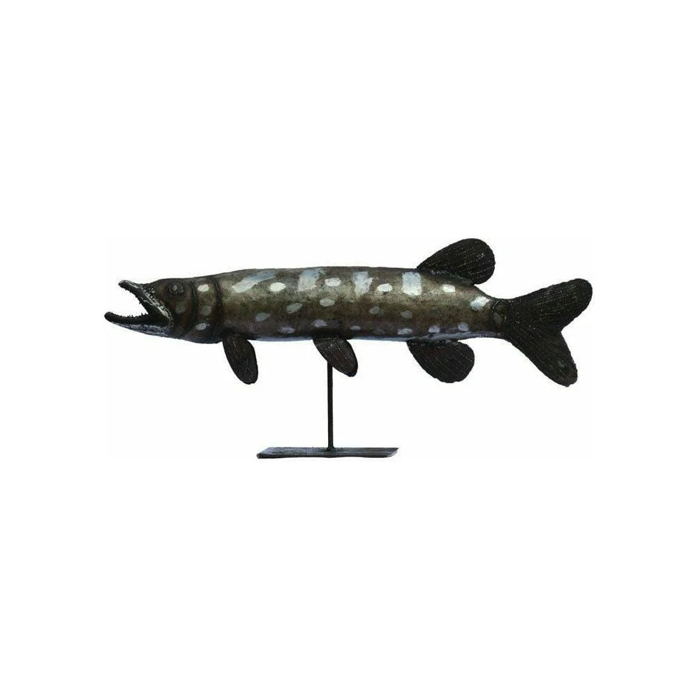 Lúcio - Peixe decorativo em metal reciclado Arrosoir & Persil