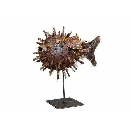 Peixe-balão - Peixe decorativo em metal reciclado Arrosoir & Persil