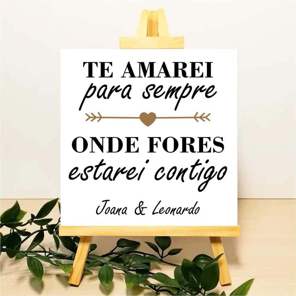 Azulejo "Onde fores estarei contigo"