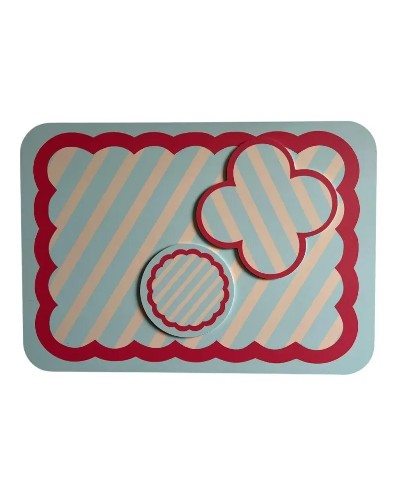 Bandeja De Colo Stripes Azul