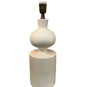 Base Abajur Silhouette Branca G