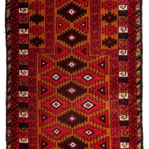 Belutsch Teppich 125 x 80 cm - dunkelrot