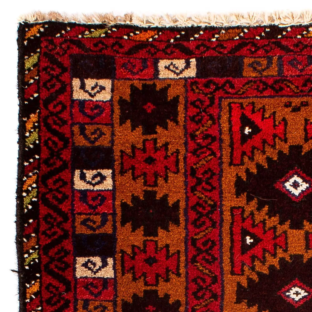 Belutsch Teppich 125 x 80 cm - dunkelrot
