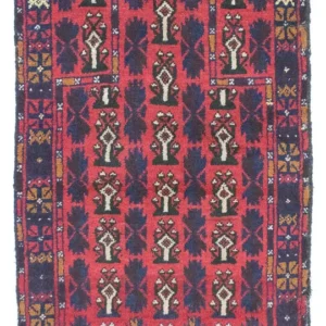 Belutsch Teppich 126 x 73 cm - rot