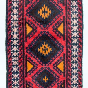 Belutsch Teppich 136 x 76 cm - rot