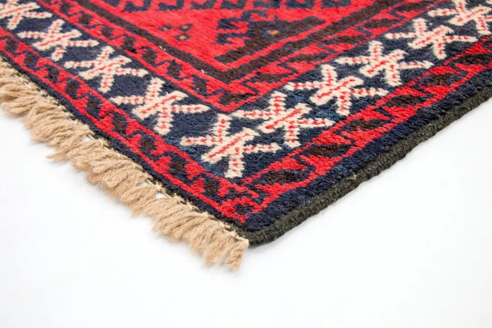 Belutsch Teppich 136 x 76 cm - rot