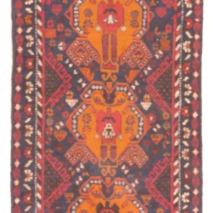 Belutsch Teppich - 140 x 78 cm - mehrfarbig