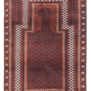 Belutsch Teppich - Gebetsteppich - 130 x 86 cm - dunkelblau