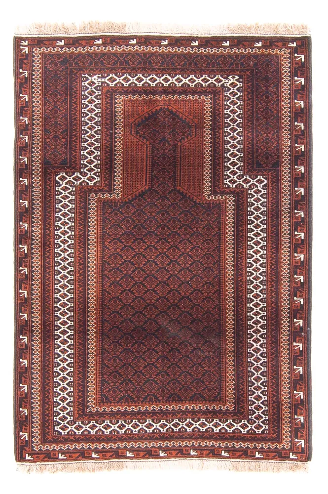 Belutsch Teppich - Gebetsteppich - 130 x 86 cm - dunkelblau