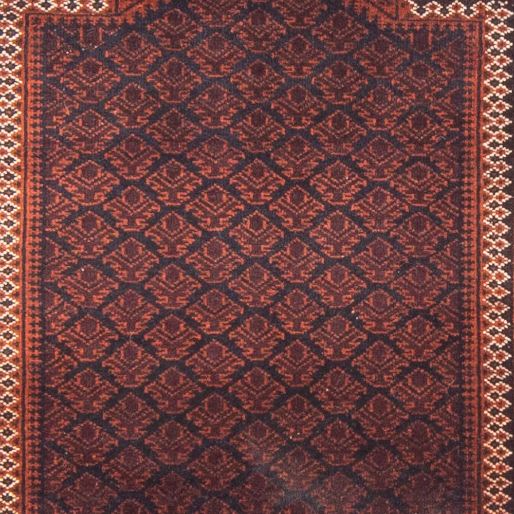 Belutsch Teppich - Gebetsteppich - 130 x 86 cm - dunkelblau