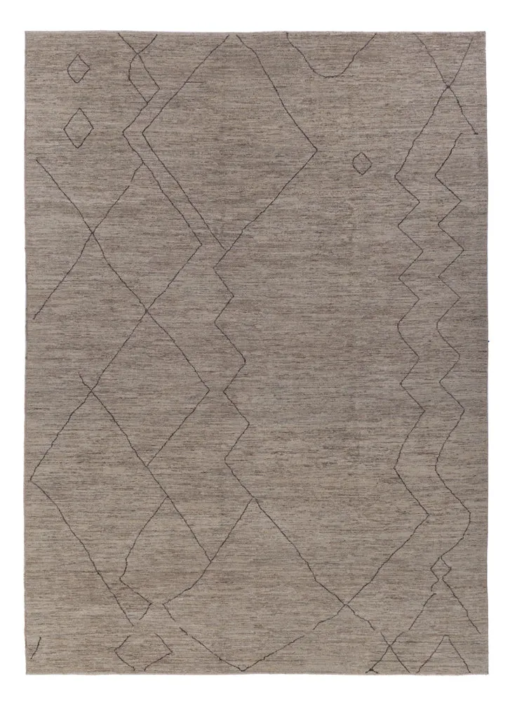 Berber Teppich - 347 x 256 cm - grau