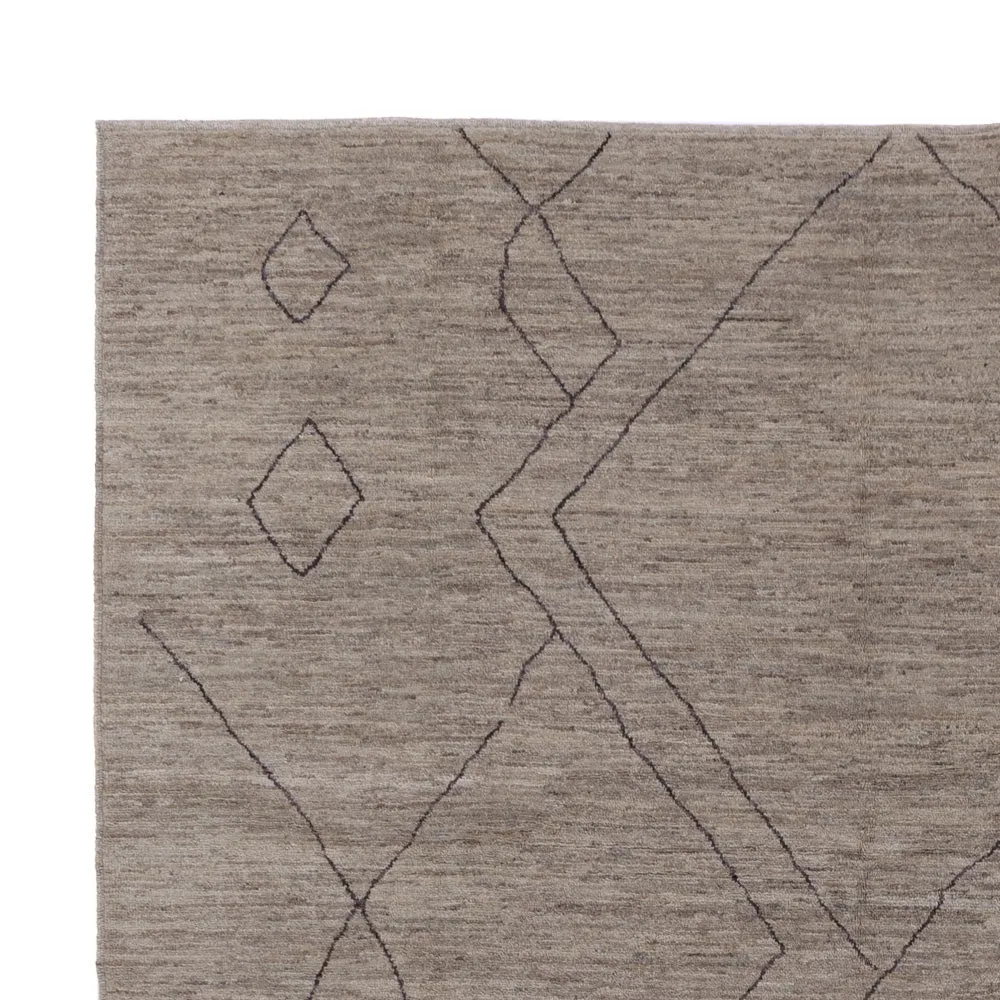 Berber Teppich - 347 x 256 cm - grau