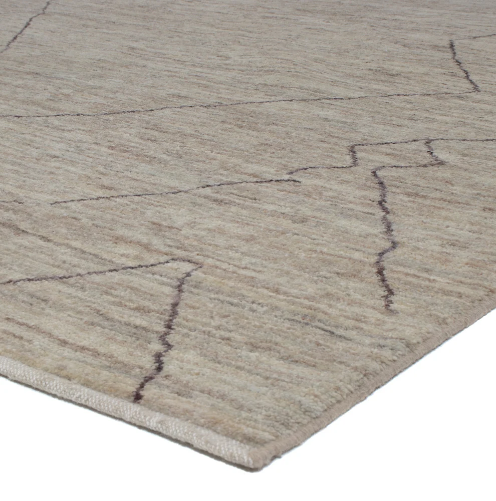 Berber Teppich - 347 x 256 cm - grau
