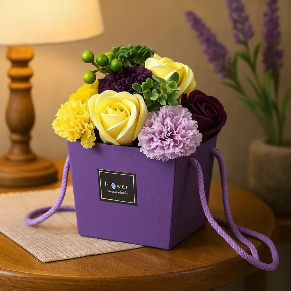 Bouquet de Flores de Sabão, Roxo
