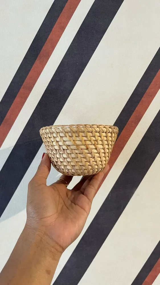 Bowl rattan claro P