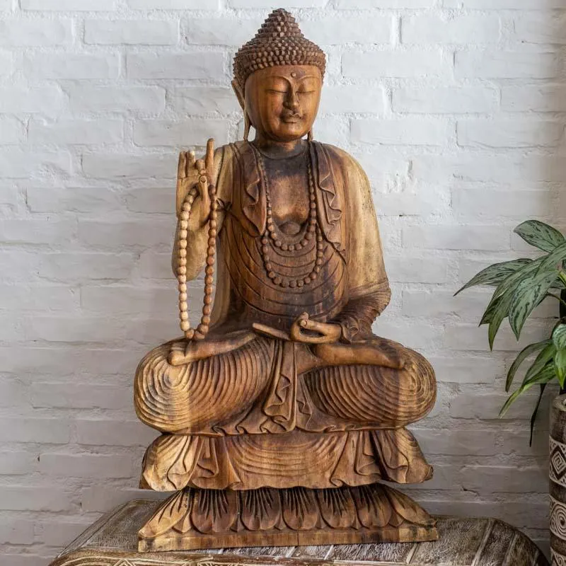 Buda Bali em Madeira 102cm