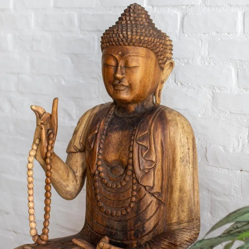 Buda Bali em Madeira 102cm