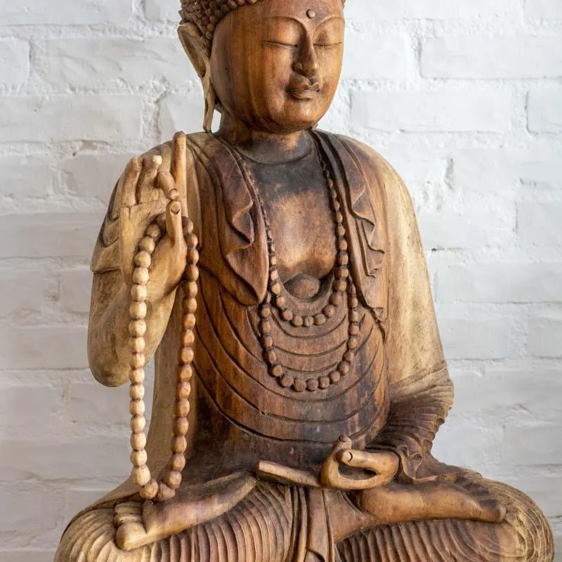 Buda Bali em Madeira 102cm