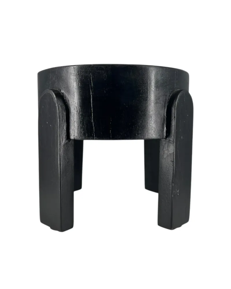 Cachepot c/ Pé Laca Black P