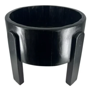 Cachepot c/ Pé Laca Black M