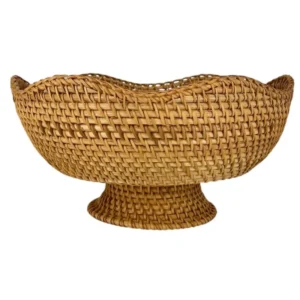 Cachepot C/ Pé Rattan M