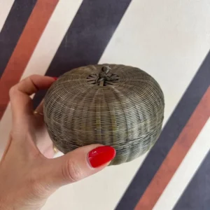 Caixa em Rattan Abóbora P