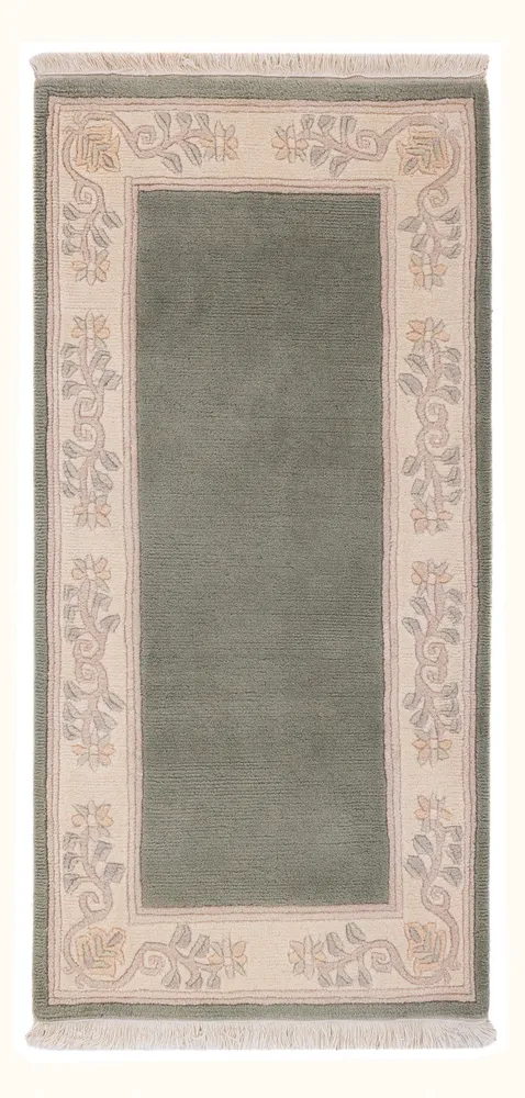 China Teppich - 140 x 70 cm - olivgrün