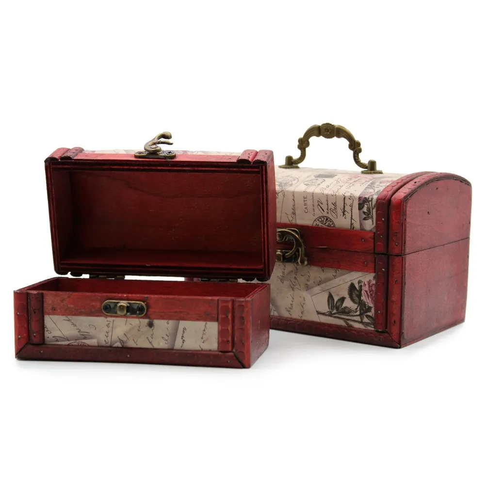 Conjunto de 2 Caixas Coloniais – Design Rosa
