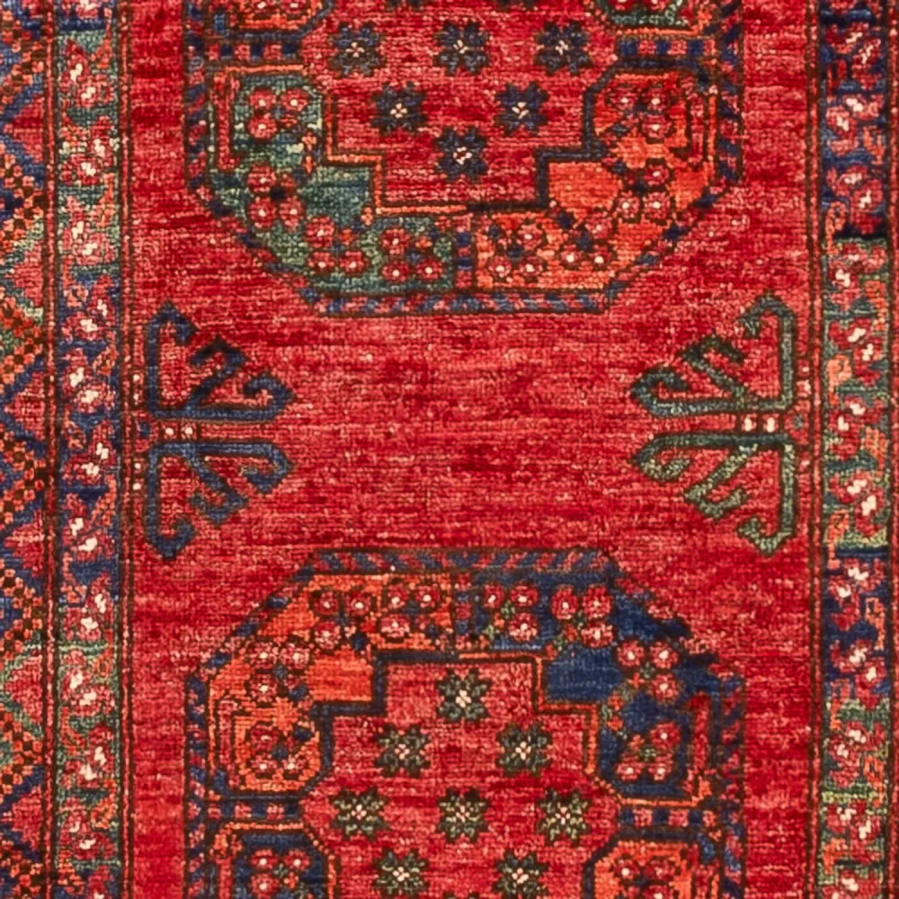 Corredor Tapete afegão - 395 x 76 cm - vermelho