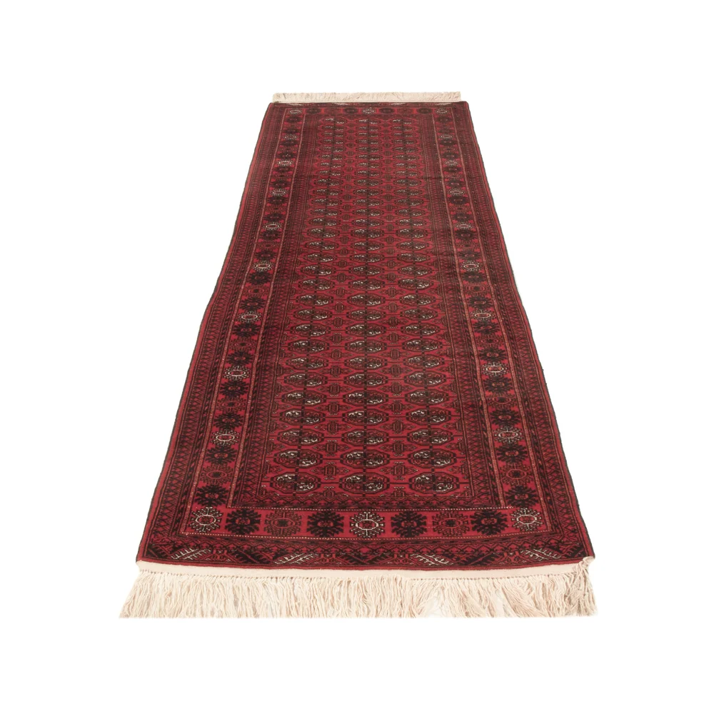 Corredor Tapete afegão - Bukhara - 294 x 84 cm - vermelho