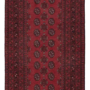 Corredor Tapete afegão - Filpa - 194 x 99 cm - vermelho escuro
