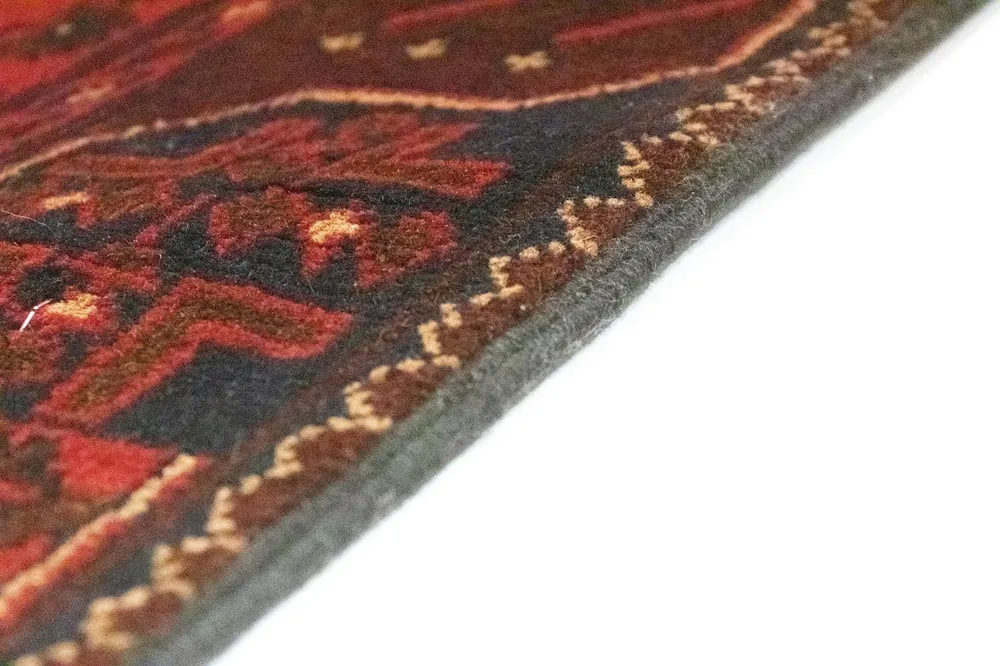 Corredor Tapete afegão - Kunduz - 295 x 75 cm - vermelho
