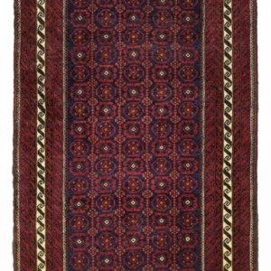 Corredor Tapete Baluch - 185 x 100 cm - vermelho escuro