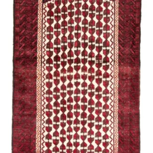 Corredor Tapete Baluch - 185 x 102 cm - vermelho escuro