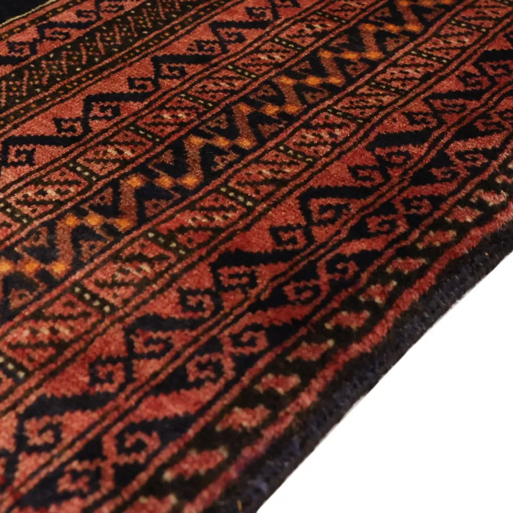 Corredor Tapete Baluch - 186 x 101 cm - castanho escuro