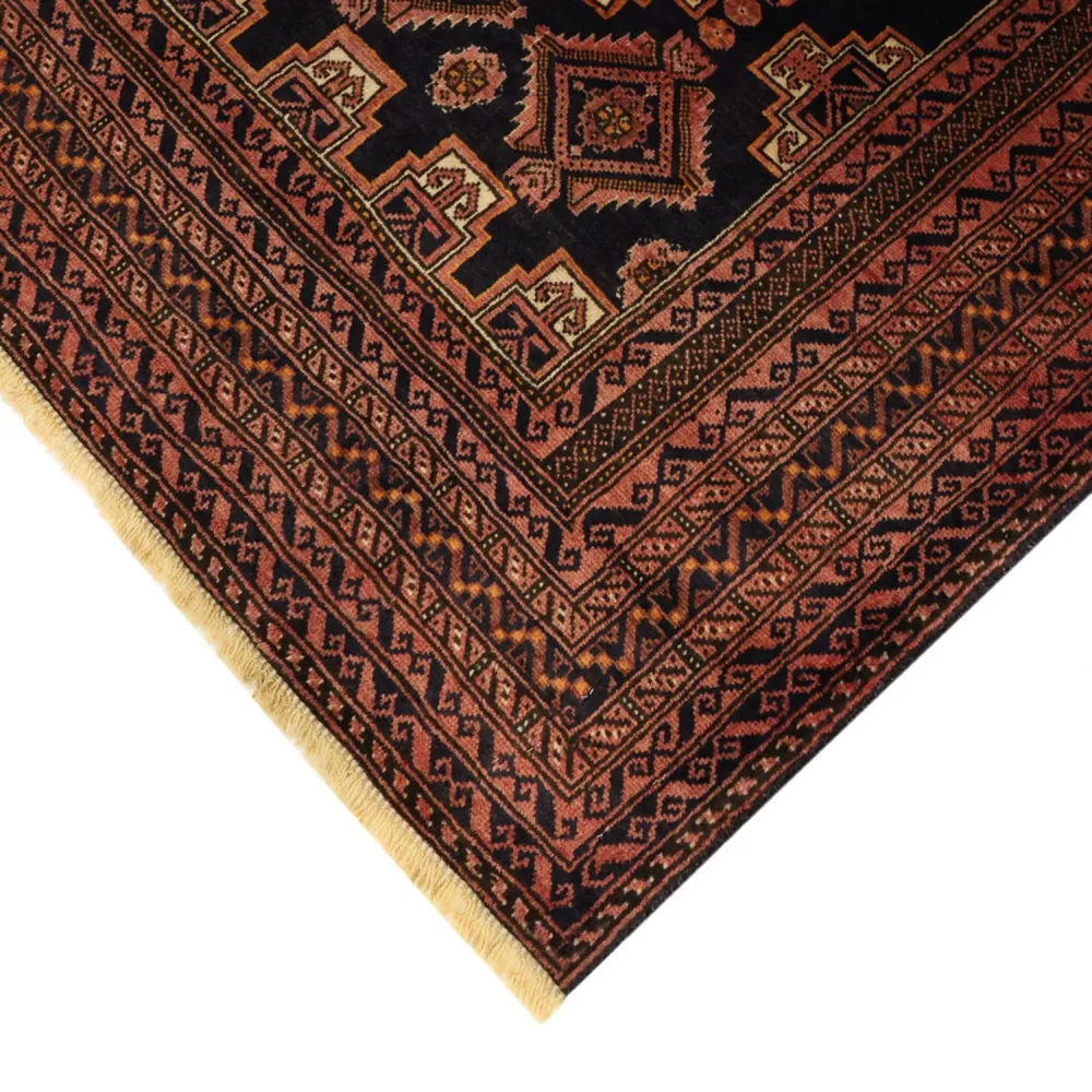 Corredor Tapete Baluch - 186 x 101 cm - castanho escuro