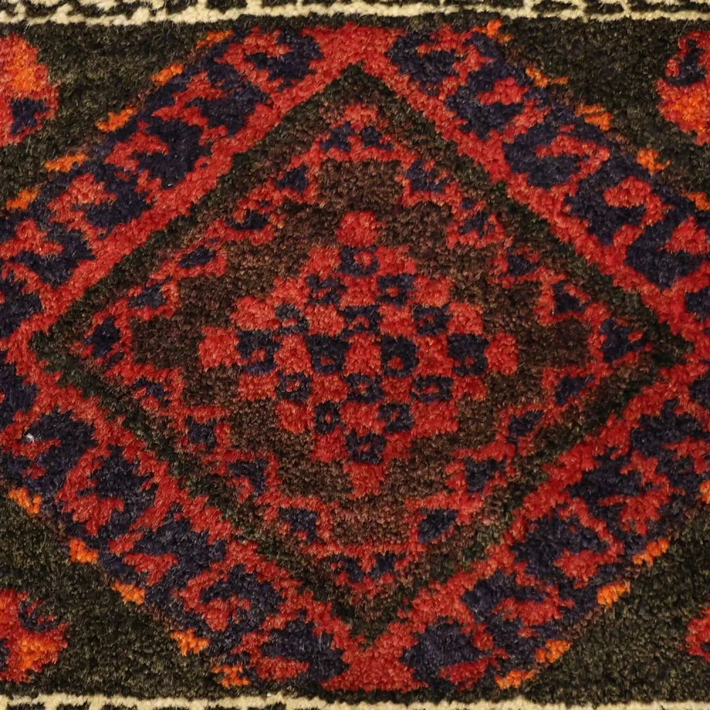 Corredor Tapete Baluch - 194 x 102 cm - vermelho escuro