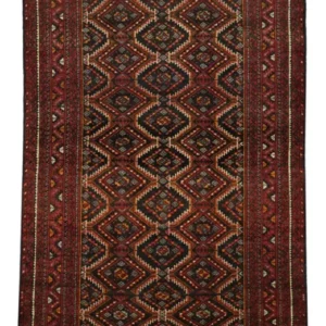 Corredor Tapete Baluch - 195 x 98 cm - vermelho escuro