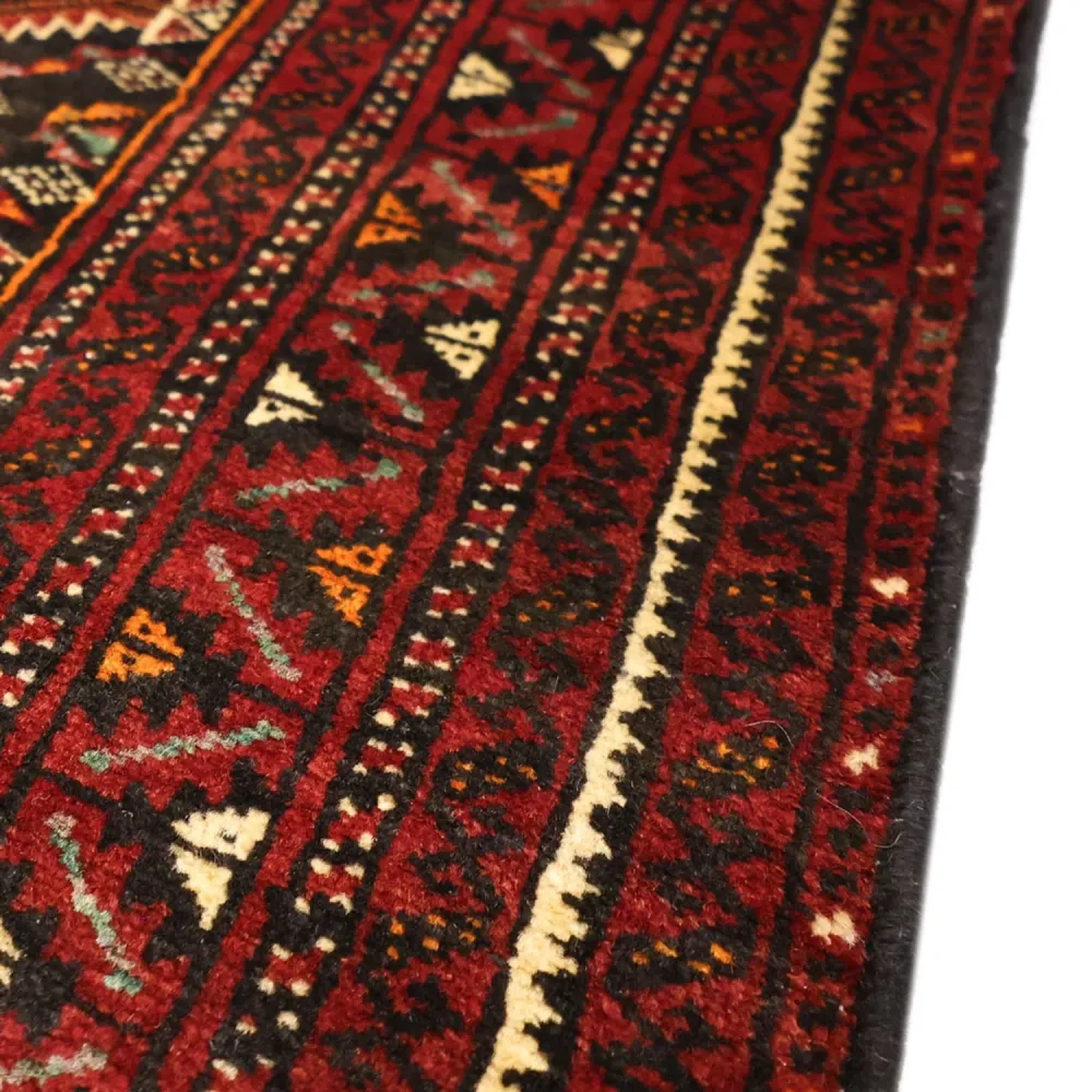 Corredor Tapete Baluch - 195 x 98 cm - vermelho escuro