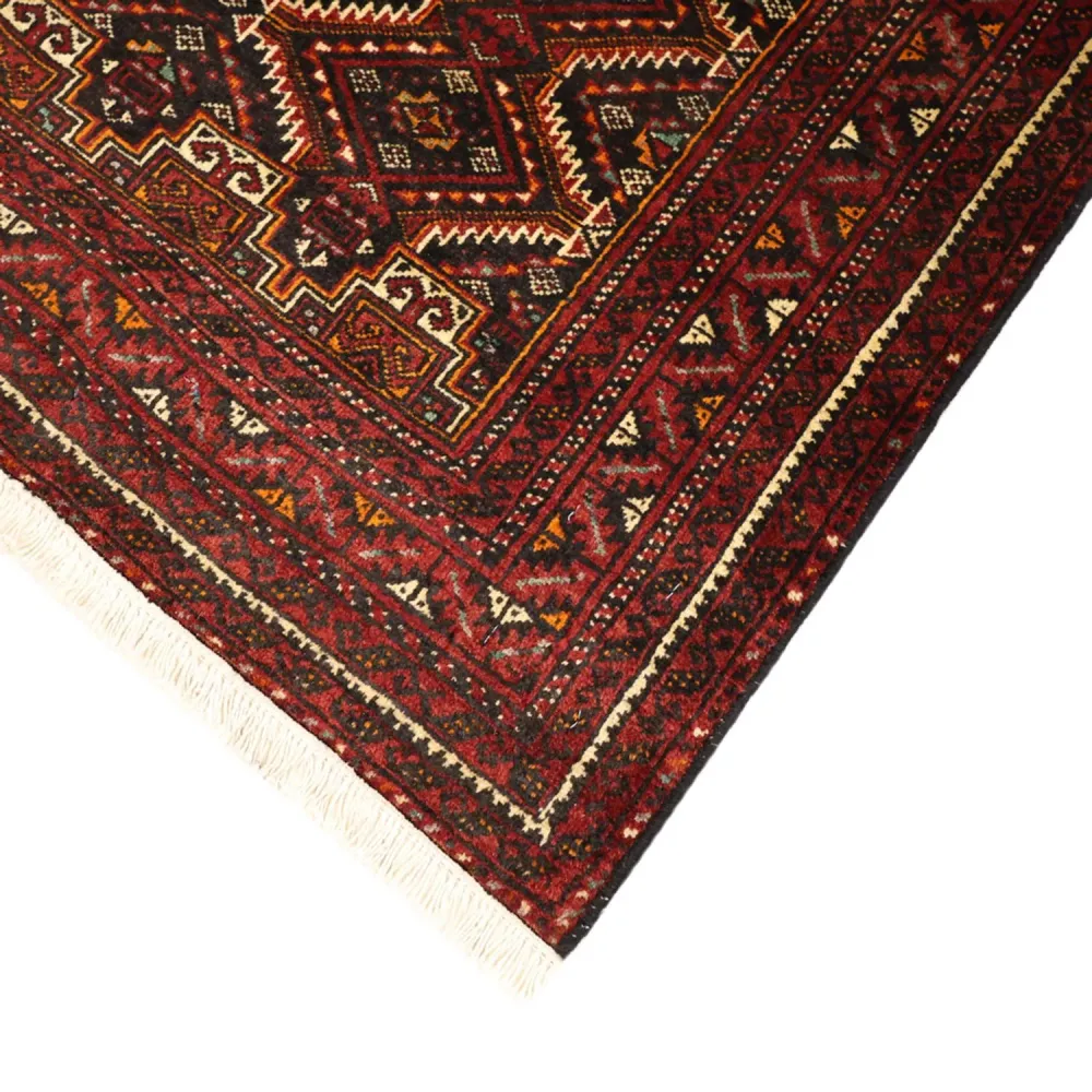 Corredor Tapete Baluch - 195 x 98 cm - vermelho escuro