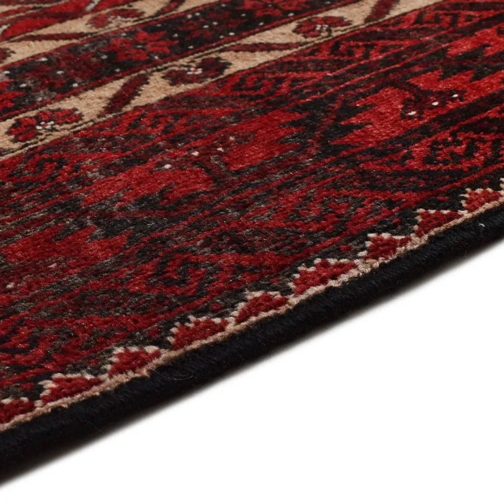 Corredor Tapete Baluch - 196 x 96 cm - vermelho escuro