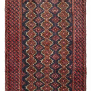 Corredor Tapete Baluch - 197 x 106 cm - vermelho escuro