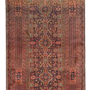 Corredor Tapete Baluch - 198 x 109 cm - castanho escuro