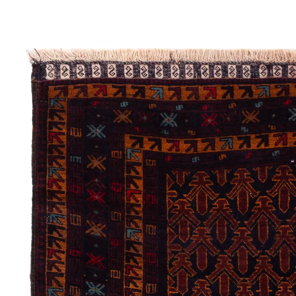 Corredor Tapete Baluch - 200 x 114 cm - vermelho escuro