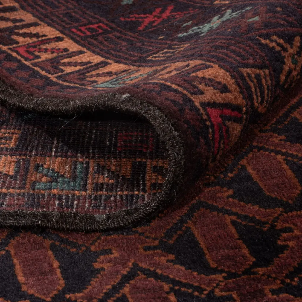 Corredor Tapete Baluch - 200 x 114 cm - vermelho escuro