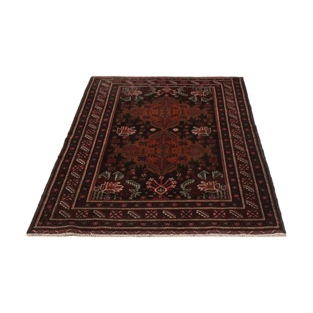 Corredor Tapete Baluch - 201 x 114 cm - vermelho escuro